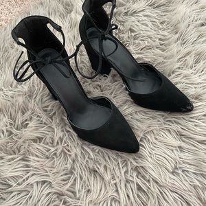 Black tie heels